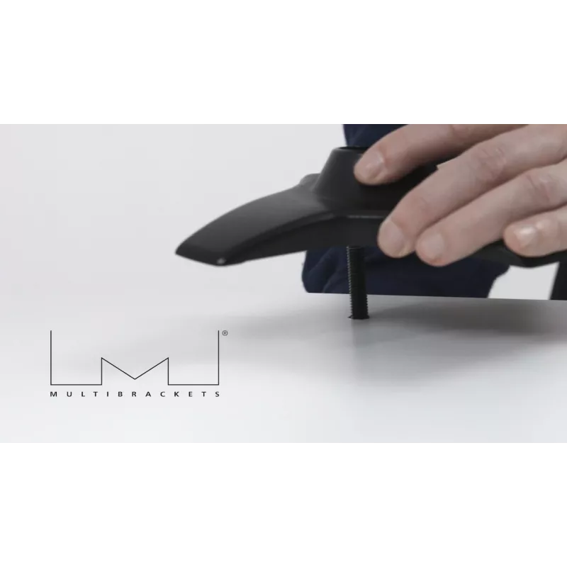 Grommet pagrindas Multibrackets M Desktopmount, skirtas viengubo/dvigubo/trigubo monitorių stovams, juodas, modelis 7350022737433