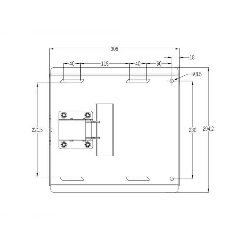 Multibrackets M Universal Swing Arm 180 Degrees Large Juoda 75 kg 48-69 col.