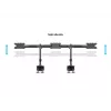 Multibrackets M VESA Desktopmount Triple Desk Clamp 24 col.–32 col. 24 kg