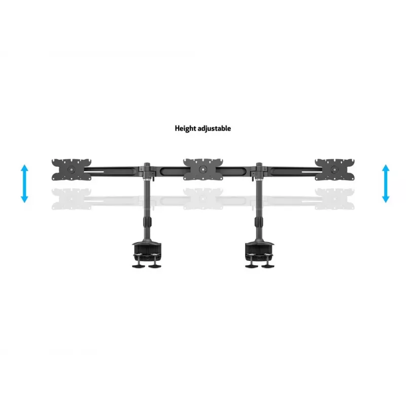 Multibrackets M VESA Desktopmount Triple Desk Clamp 24 col.–32 col. 24 kg