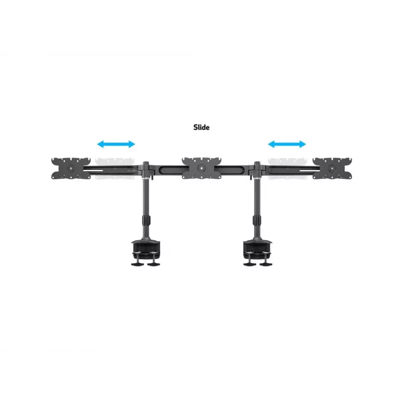 Multibrackets M VESA Desktopmount Triple Desk Clamp 24 col.–32 col. 24 kg