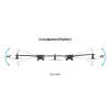 Multibrackets M VESA Desktopmount Triple Desk Clamp 24 col.–32 col. 24 kg