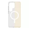 Cellularline Clear Mag - Galaxy S26 Ultra Itin atsparus permatomas dėklas su guminiu kraštu, suderinamas su Qi2 ekosistema ir magnetiniais priedais, apdorotas, kad nesigelstų.