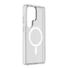 Cellularline Clear Mag - Galaxy S26 Ultra Itin atsparus permatomas dėklas su guminiu kraštu, suderinamas su Qi2 ekosistema ir magnetiniais priedais, apdorotas, kad nesigelstų.