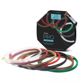 3Doodler PRO-FILLS 3D spausdinimo medžiaga Varis, Polipieno rūgštis (PLA), Polipieno rūgšties-anglies pluoštas (PLA-CF), Medienos pluoštas Vario, Žalia, Pilka, Balta, Medienos, Raudona, Bronzinė
