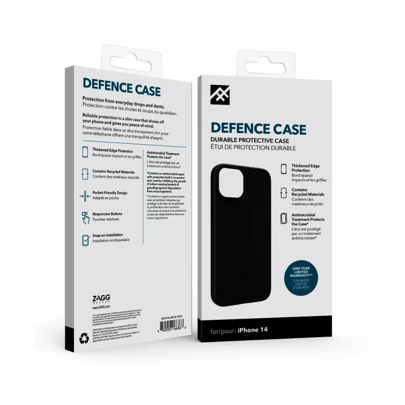 IFROGZ Defence mobiliojo telefono dėklas 15,5 cm (6,1 colio) Užvalkalas Juoda