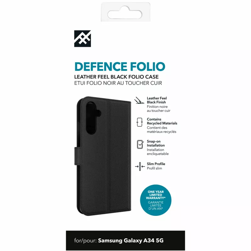 IFROGZ Defence Folio mobiliojo telefono dėklas 16,8 cm (6,6 col.) Juoda