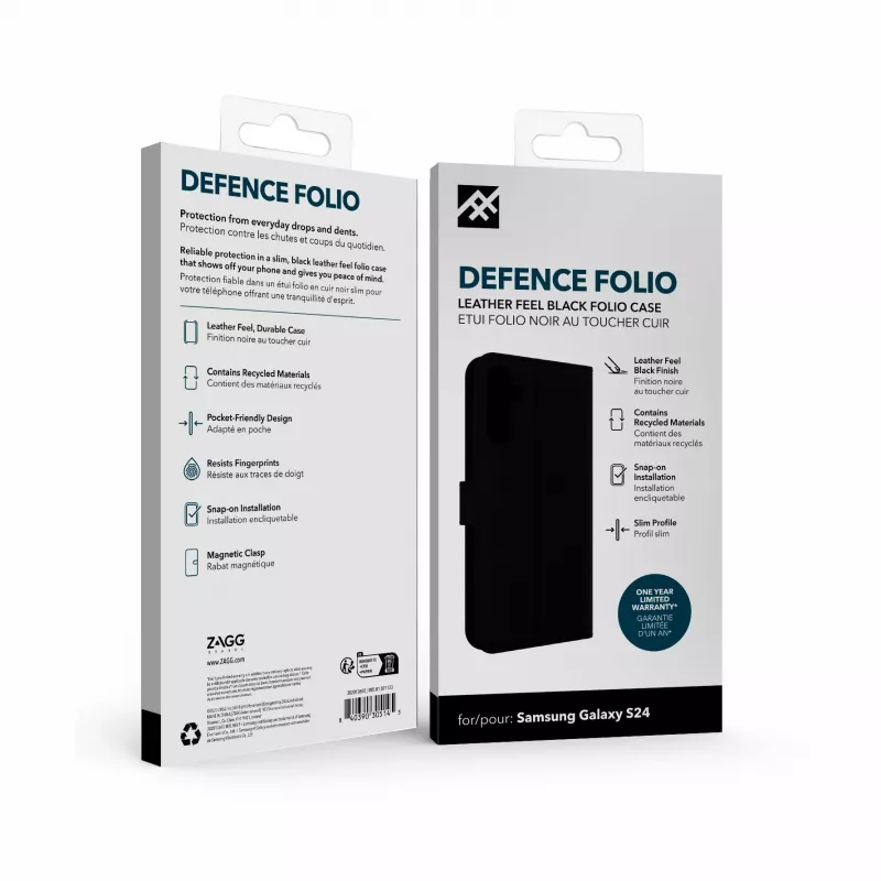 IFROGZ Defence Folio mobiliojo telefono dėklas 15,8 cm (6,2 colio) juodas