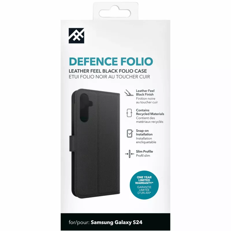 IFROGZ Defence Folio mobiliojo telefono dėklas 15,8 cm (6,2 colio) juodas