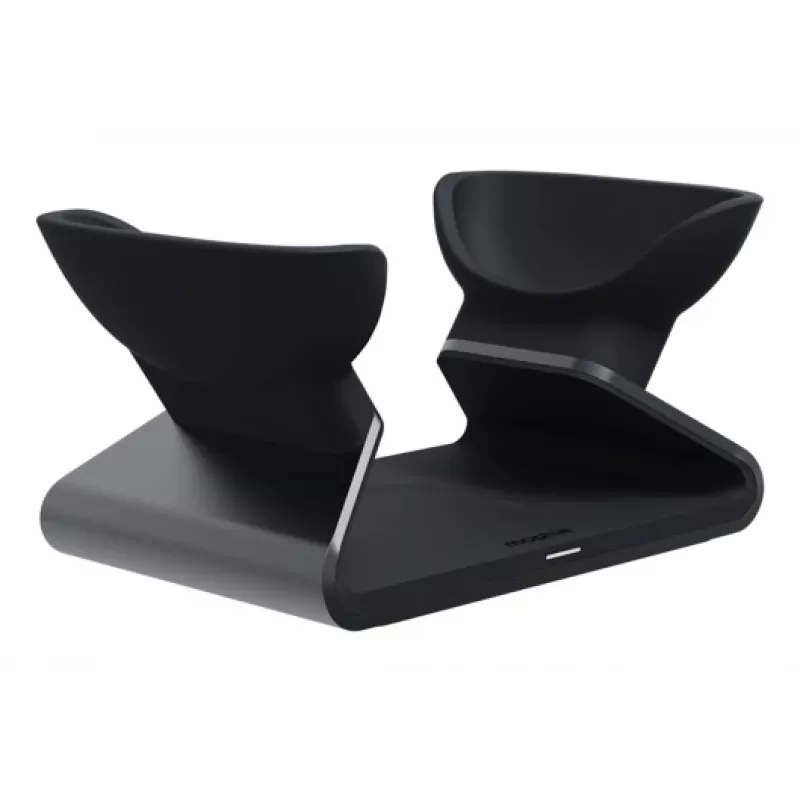 „mophie“ įkrovimo stovas „AirPods Max“, skirtas patalpoms, USB, belaidis įkrovimas, juodas