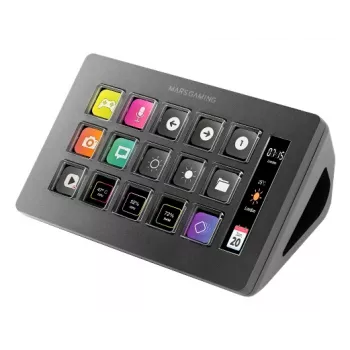 Mars Gaming Control Deck plonas MSD-ONE, juoda, 15 mygtukų, lietimui jautrus, 132 mm, 81 mm, 61 mm