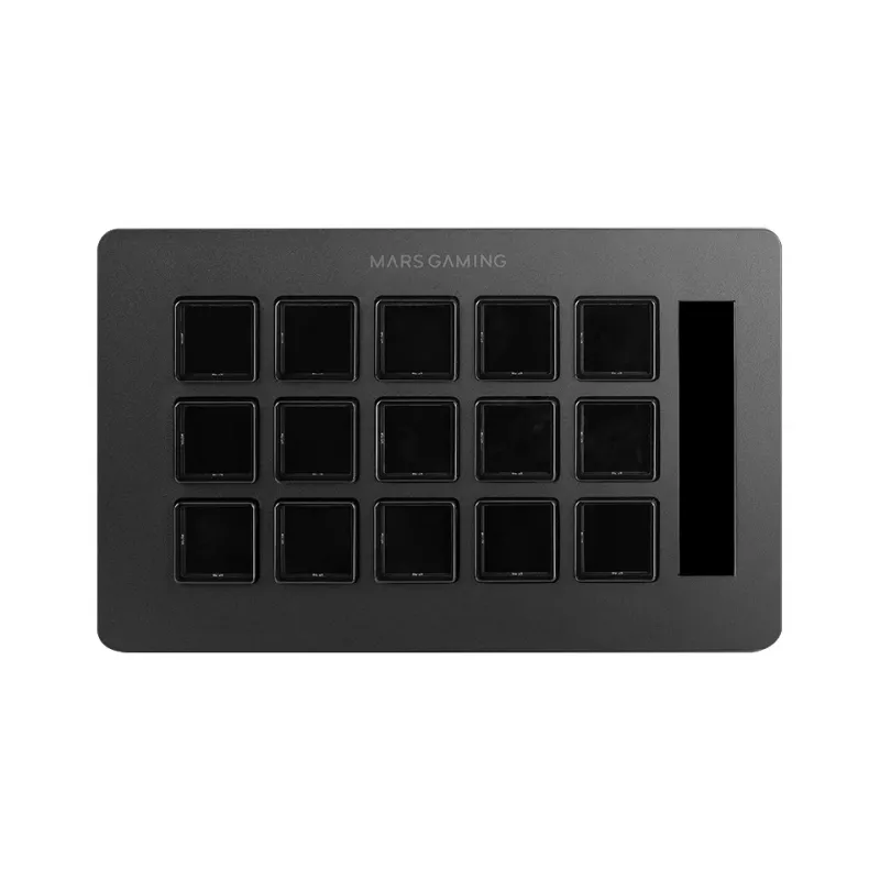 Mars Gaming Control Deck plonas MSD-ONE, juoda, 15 mygtukų, lietimui jautrus, 132 mm, 81 mm, 61 mm