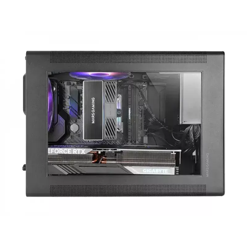 Kompiuterio korpusas Mars Gaming MCXPS mATX itin kompaktiškas juodas