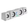 Mars Gaming MS22W kompaktiškos žaidimų kolonėlės 2.2 RGB Flow subwooferis + 4 aktyvios kolonėlės DSP garsas 35W balta