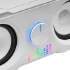 Mars Gaming MS22W kompaktiškos žaidimų kolonėlės 2.2 RGB Flow subwooferis + 4 aktyvios kolonėlės DSP garsas 35W balta
