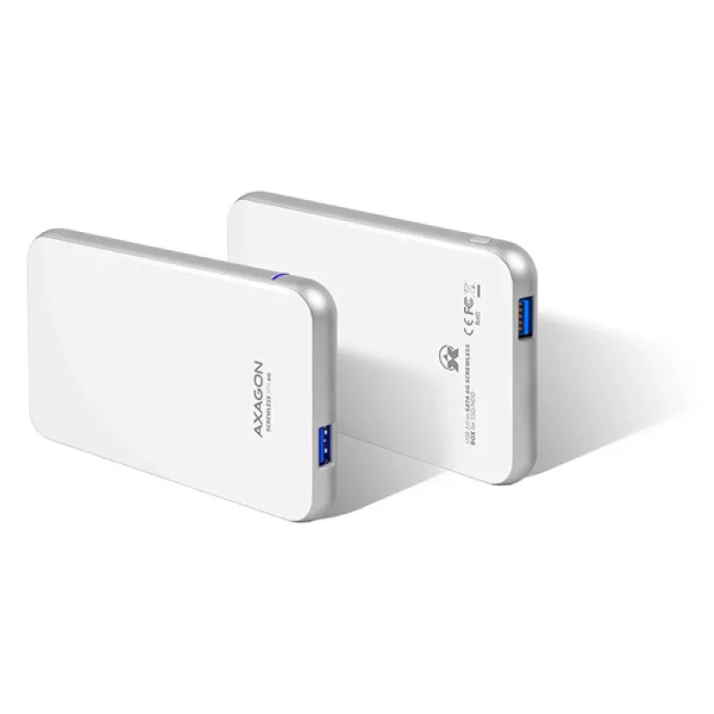 Axagon EE25-S6 atminties diskų dėklas HDD/SSD dėklas Baltas 2.5 colio