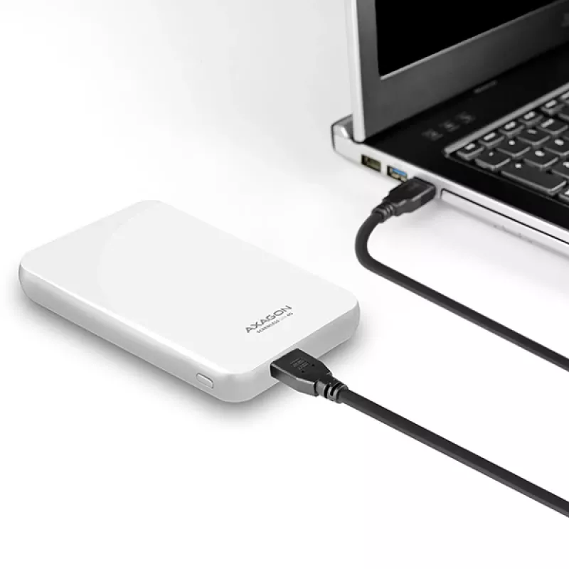 Axagon EE25-S6 atminties diskų dėklas HDD/SSD dėklas Baltas 2.5 colio