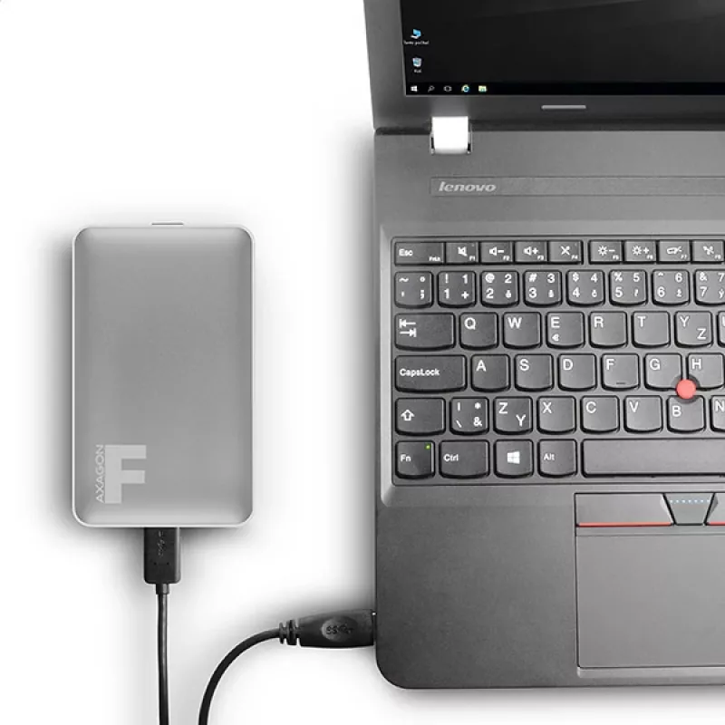 Axagon EE25-F6G atminties diskų dėžutė HDD/SSD dėžutė Pilka 2,5 colio