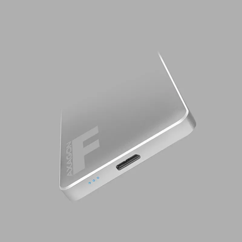 Axagon EE25-F6G atminties diskų dėžutė HDD/SSD dėžutė Pilka 2,5 colio
