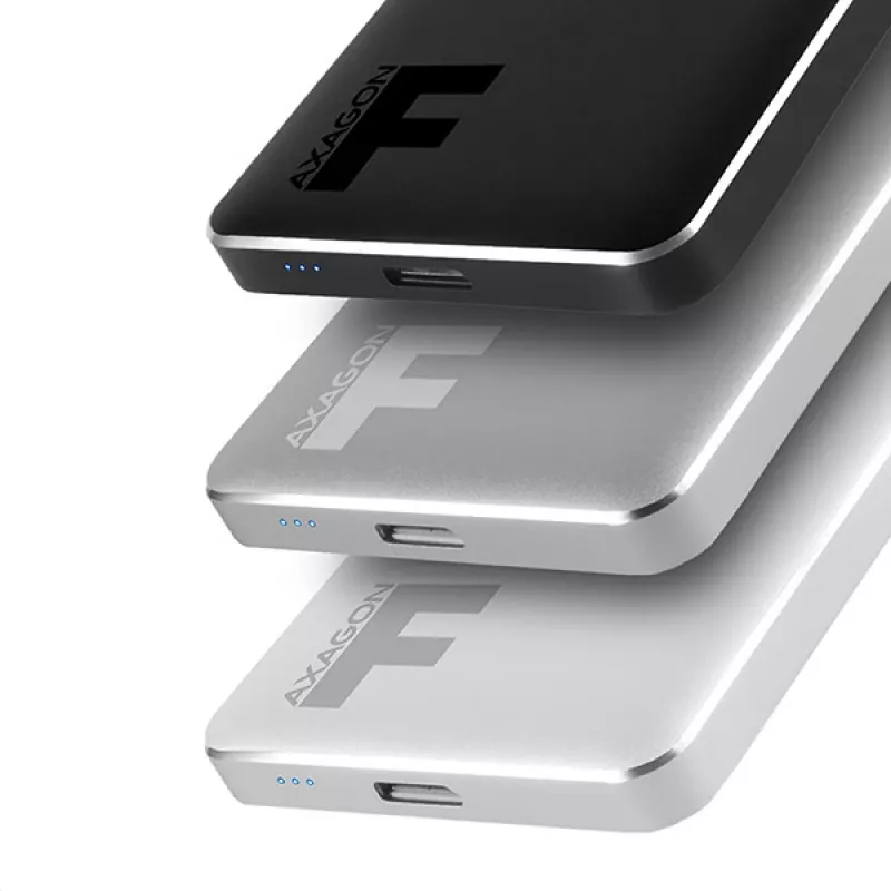 Axagon EE25-F6G atminties diskų dėžutė HDD/SSD dėžutė Pilka 2,5 colio