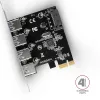Axagon PCEU-430VL sąsajos plokštės / adapteris Vidinis USB 3.2 Gen 1 (3.1 Gen 1)