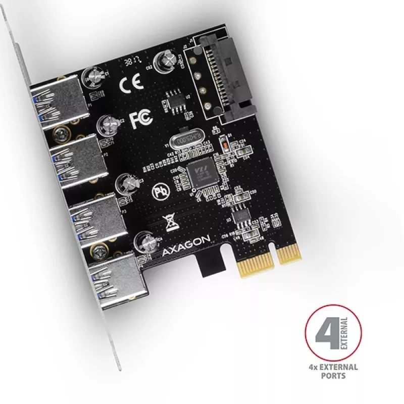 Axagon PCEU-430VL sąsajos plokštės / adapteris Vidinis USB 3.2 Gen 1 (3.1 Gen 1)