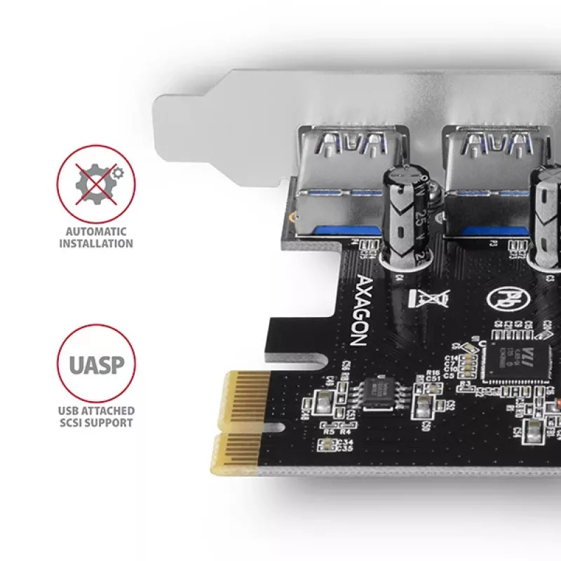 Axagon PCEU-430VL sąsajos plokštės / adapteris Vidinis USB 3.2 Gen 1 (3.1 Gen 1)