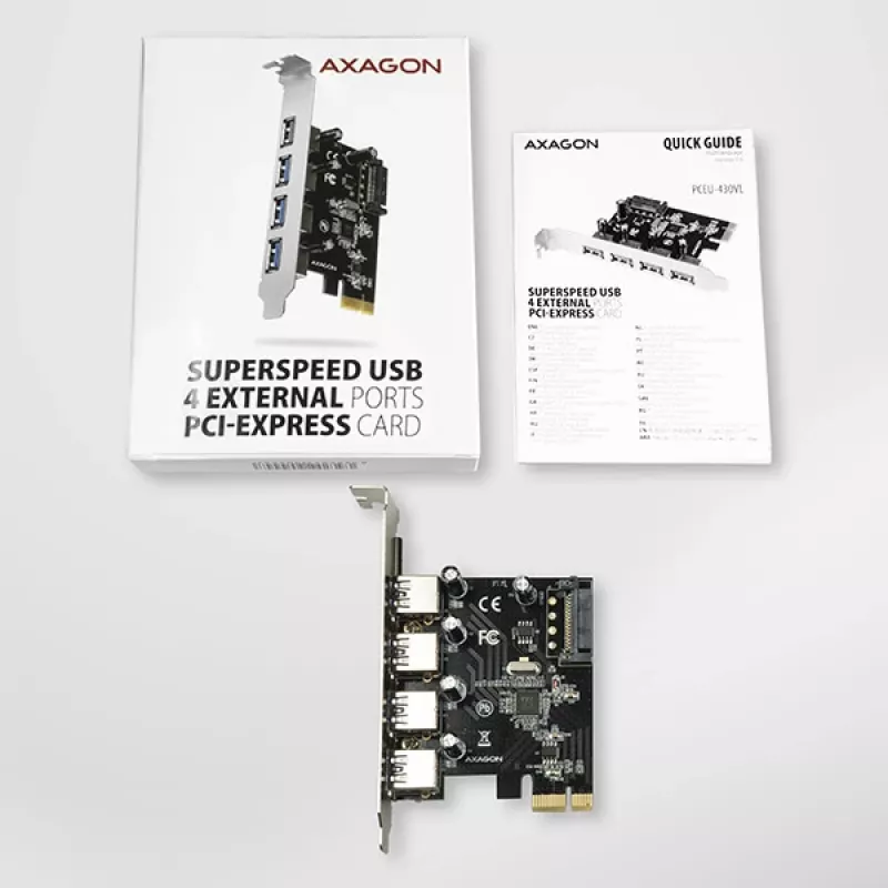 Axagon PCEU-430VL sąsajos plokštės / adapteris Vidinis USB 3.2 Gen 1 (3.1 Gen 1)