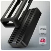 Axagon EEM2-40G USB-C 40Gbps M.2 NVMe SSD korpusas, ARMORED aliuminis