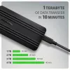 Axagon EEM2-40G USB-C 40Gbps M.2 NVMe SSD korpusas, ARMORED aliuminis