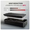 Axagon EEM2-40G USB-C 40Gbps M.2 NVMe SSD korpusas, ARMORED aliuminis