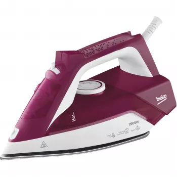 Beko SIM3126R lygintuvas Garinis lygintuvas Keraminis padas 2600 W Raudonas