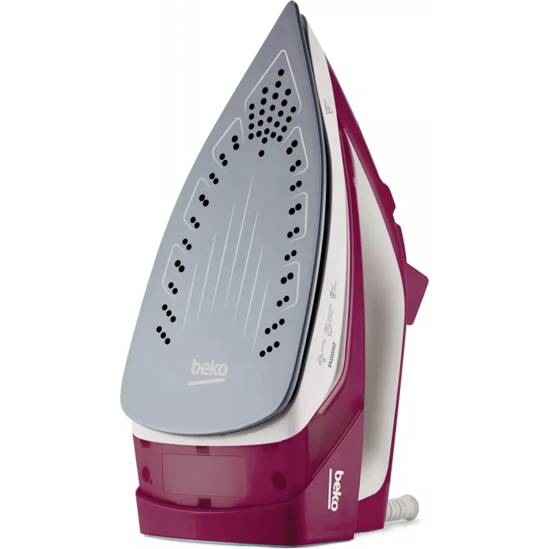 Beko SIM3126R lygintuvas Garinis lygintuvas Keraminis padas 2600 W Raudonas