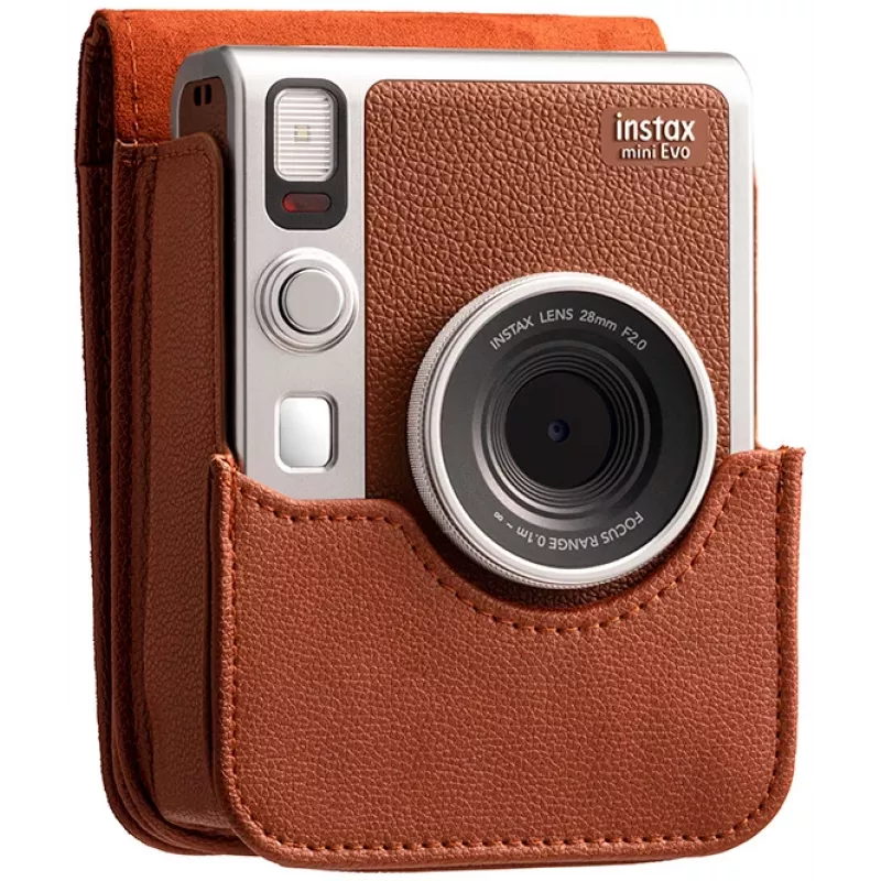 Fujifilm Instax Mini EVO dėklas-dangtelis rudas