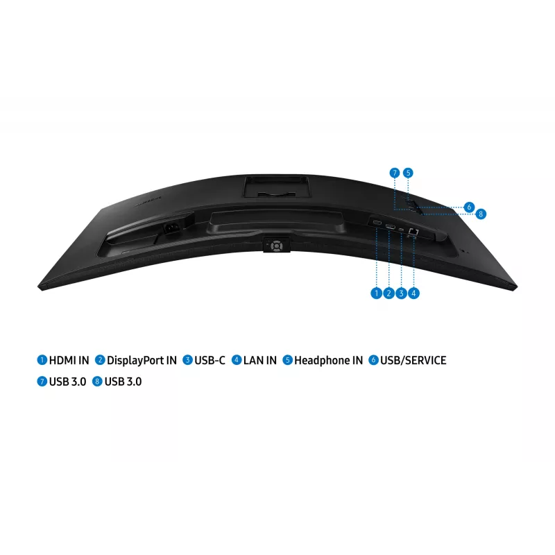 Samsung S65UA kompiuterio monitorius 86.4 cm (34 coliai) 3440 x 1440 pikseliai UltraWide Quad HD LCD juodas