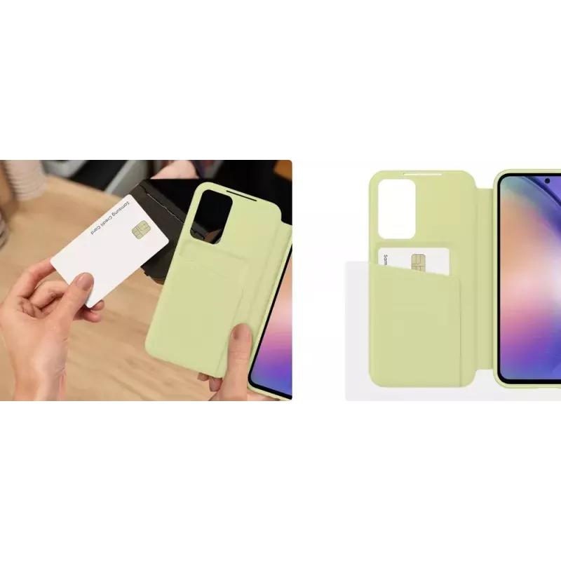 Samsung EF-ZA546 mobiliojo telefono dėklas 16,3 cm (6,4″) Piniginės tipo dėklas Žaliosios citrinos spalvos