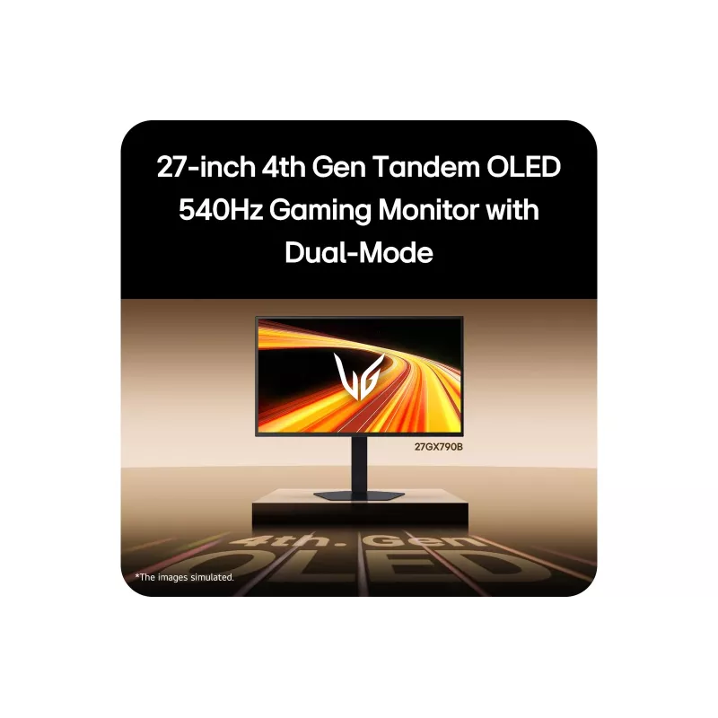 LG 27GX790B-B kompiuterio monitorius 68,6 cm (27 coliai) 2560 x 1440 pikseliai Quad HD OLED juodas