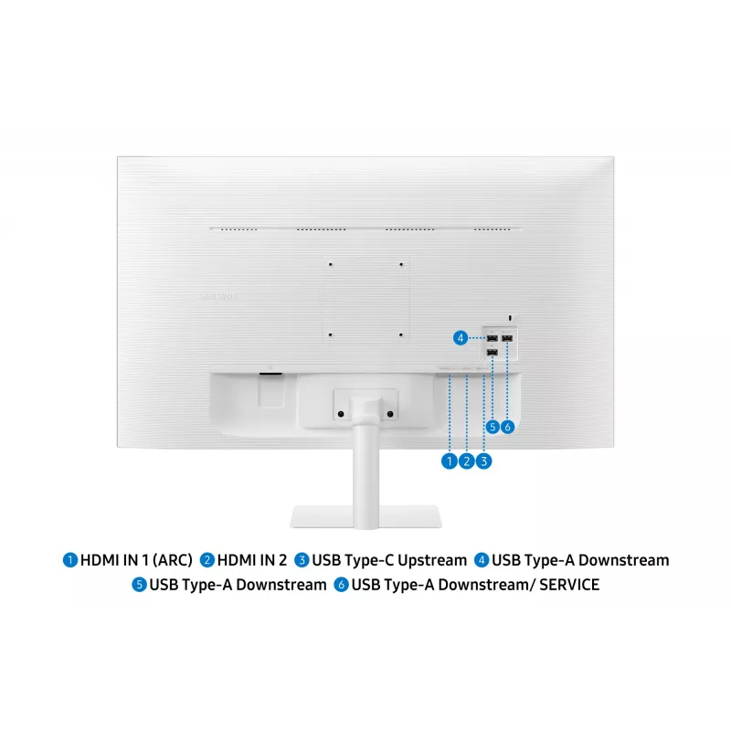 Samsung M7 M70F kompiuterio monitorius 81,3 cm (32 coliai) 3840 x 2160 pikselių 4K Ultra HD LED baltas
