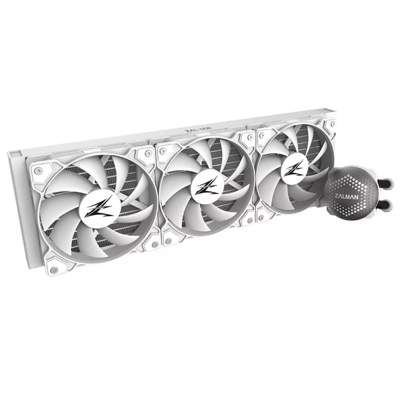 Zalman ALPHA36 White CPU skysčio aušintuvas 360 mm radiatorius 3 x 120 mm ventiliatorius ARGB siurblys dviejų procesorių „viskas viename“ skysčio aušintuvas 12 cm