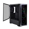 Zalman Z8 TG ATX Mid Tower PC korpusas, ARGB ventiliatorius x3, T/G Midi Tower Juoda