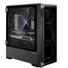 Zalman Z8 TG ATX Mid Tower PC korpusas, ARGB ventiliatorius x3, T/G Midi Tower Juoda