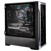 Zalman Z8 TG ATX Mid Tower PC korpusas, ARGB ventiliatorius x3, T/G Midi Tower Juoda