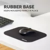 Fellowes Premium pelės kilimėlis - Juodas, Juoda, Vienspalvis, Poliesteris, Guma