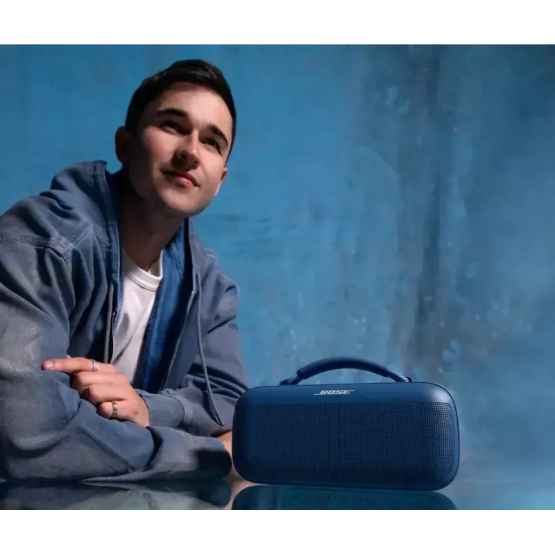 Mono nešiojamas garsiakalbis Bose SoundLink Max mėlynas