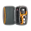 Fotoaparato dėklas Lowepro HARDSIDE CS 60 — kieto korpuso kompaktiškas dėklas, 140×85×227 mm, juoda/oranžinė