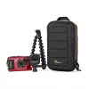 Fotoaparato dėklas Lowepro HARDSIDE CS 60 — kieto korpuso kompaktiškas dėklas, 140×85×227 mm, juoda/oranžinė