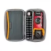 Fotoaparato dėklas Lowepro HARDSIDE CS 60 — kieto korpuso kompaktiškas dėklas, 140×85×227 mm, juoda/oranžinė