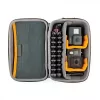 Fotoaparato dėklas Lowepro HARDSIDE CS 60 — kieto korpuso kompaktiškas dėklas, 140×85×227 mm, juoda/oranžinė