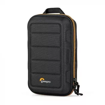 Fotoaparato dėklas Lowepro HARDSIDE CS 60 — kieto korpuso kompaktiškas dėklas, 140×85×227 mm, juoda/oranžinė