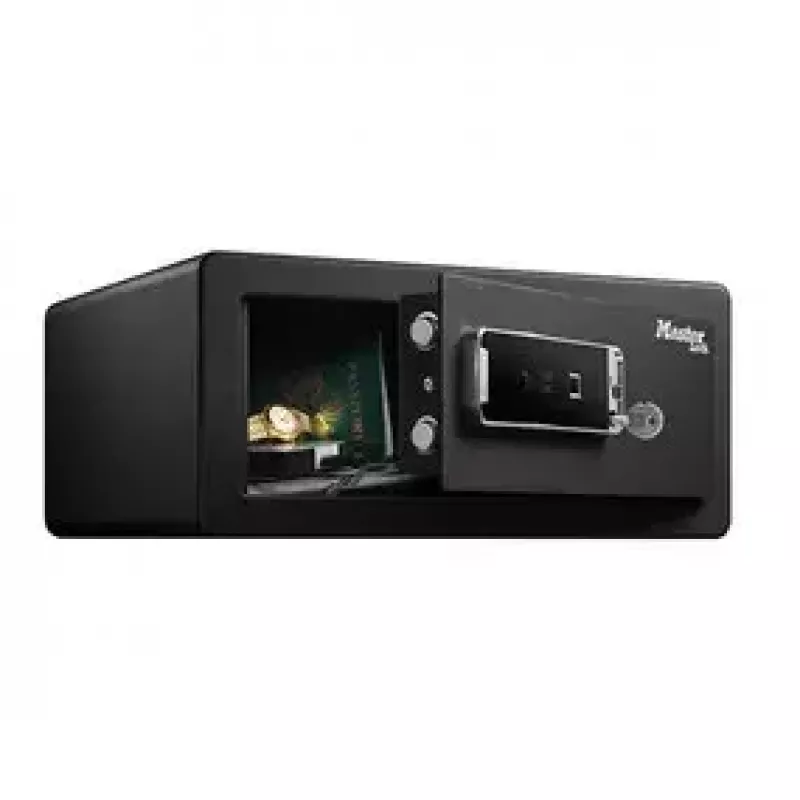 Pastatomas seifas MASTER LOCK LX110BEURHRO juodas 2 raktai Pirštų antspaudų skaitytuvas